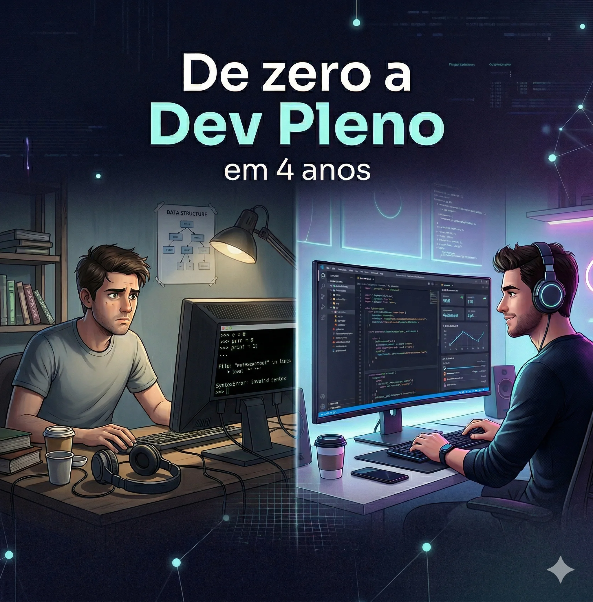 Como eu saí do zero e me tornei desenvolvedor pleno em 4 anos