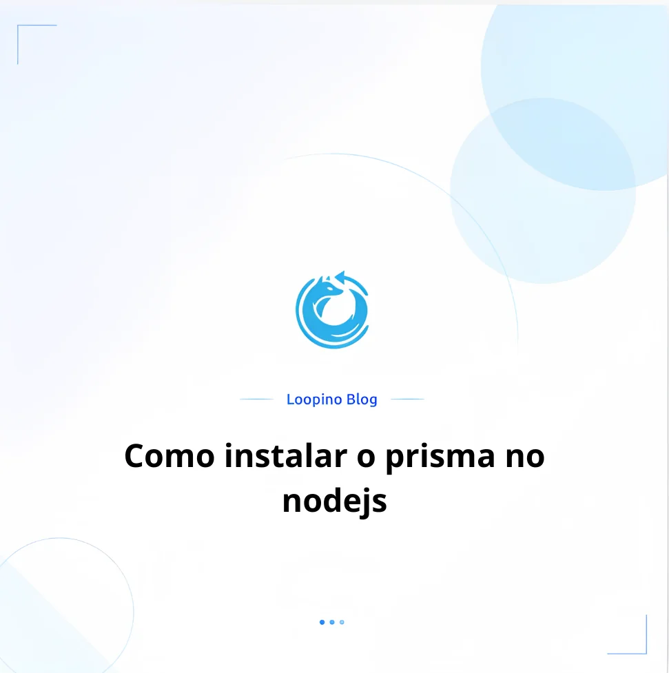 Como instalar o prisma no nodejs