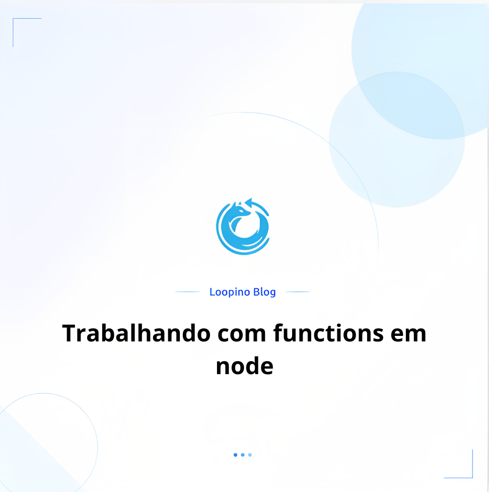 Trabalhando com functions em nodejs